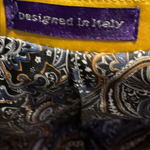 Vibrant Yellow Blazer with Black Trim - Picture 12 of 13